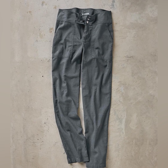 NWT Carbon2Cobalt Leeway Linen Blend Gray Pants Size 10 - Picture 1 of 8